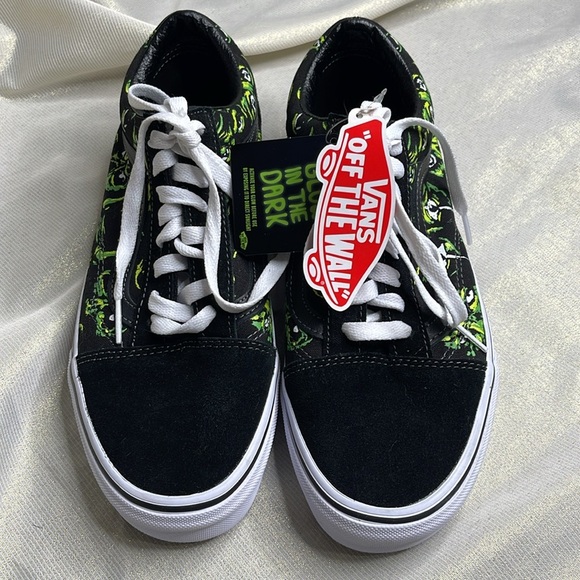 Vans Unisex NWT Old Skool Eyes In The Dark Glow In The Dark Sneakers 7M 8.5W - Picture 7 of 11